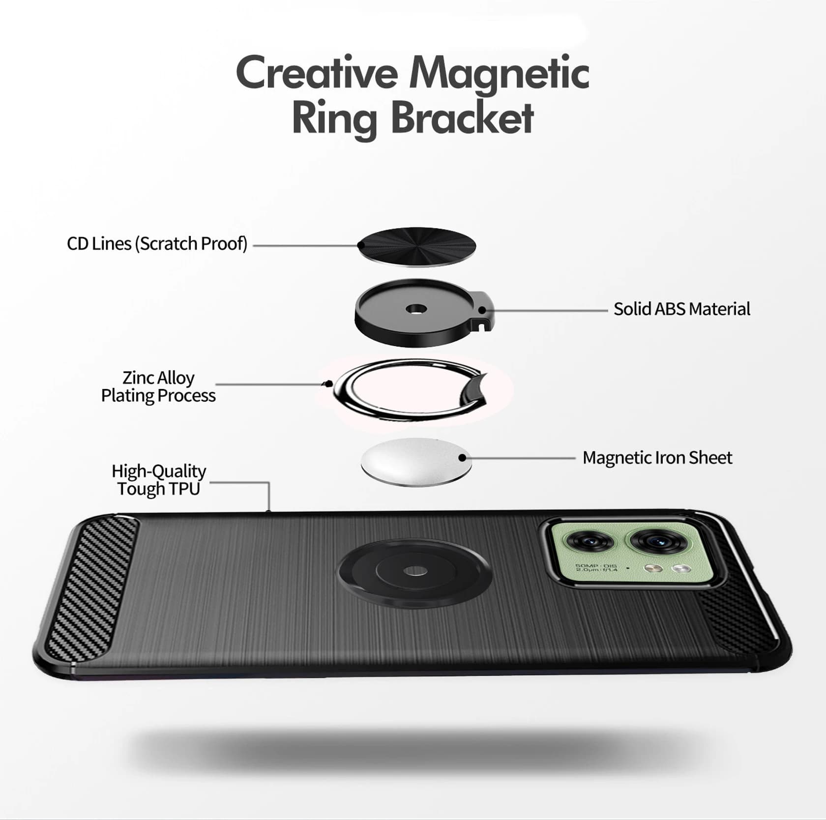 Flexible Silicone Back Cover for Motorola G96 5G image 4