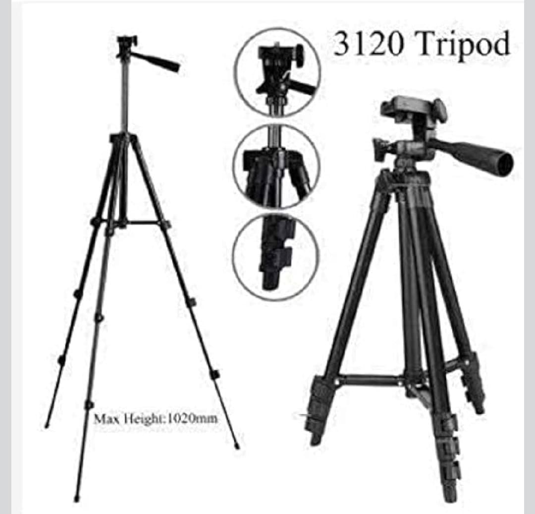 3120 Lightweight Adjustable Portable & Foldable Tripod Stand for Mobile Phone Holder image 4