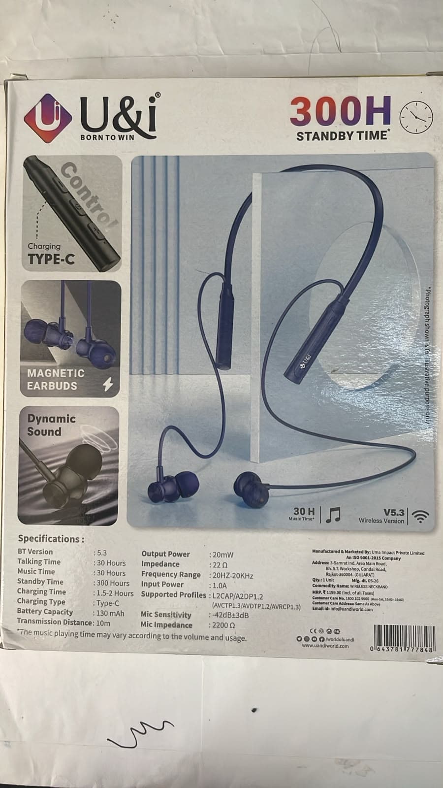 U&i Possible Series Wireless Neckband image 2