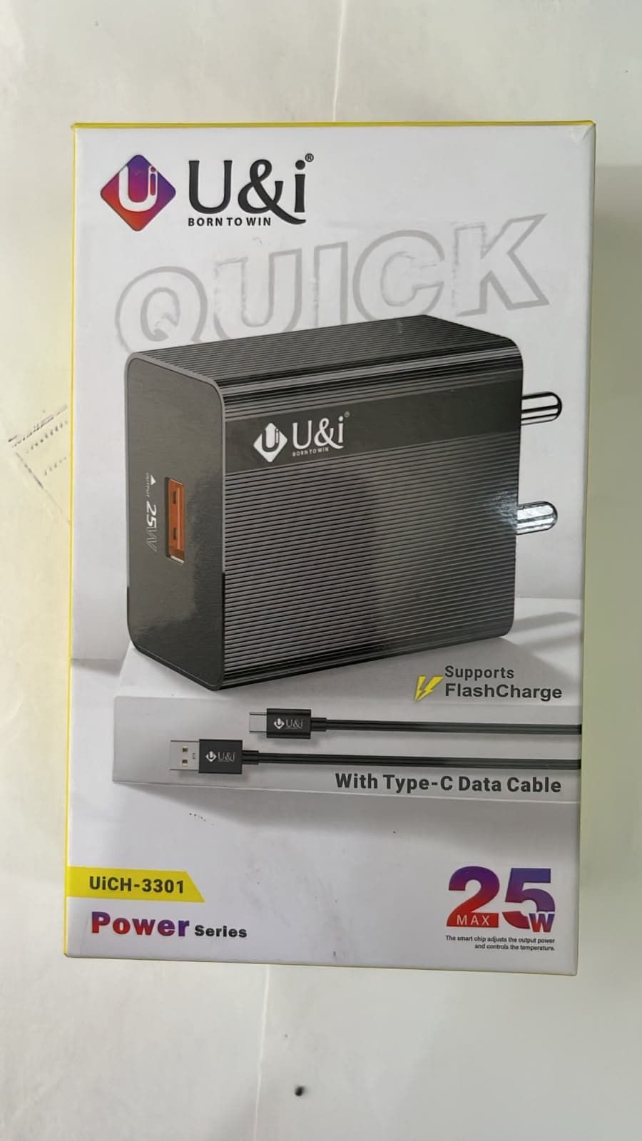 U&i UiCH-3301 Power Series 25W Max Quick Fast Charger