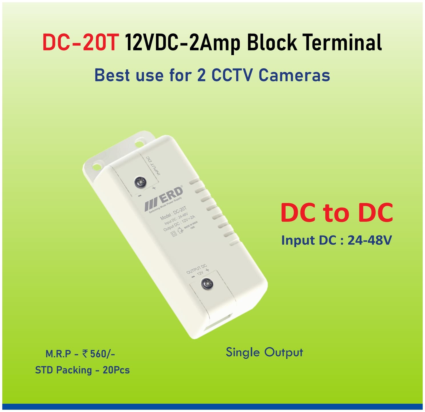 ERD DC-20T 12V 2A DC-DC Converter image 1