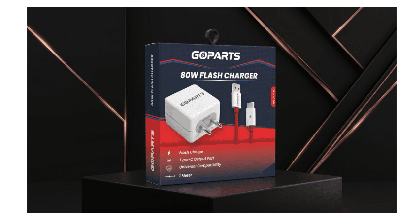 GOPARTS FC 80W Flash Charger Combo With Type C Cable