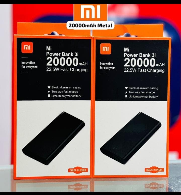 Mi Power Bank 3i 20,000mAh With 22.5W Fast Charging