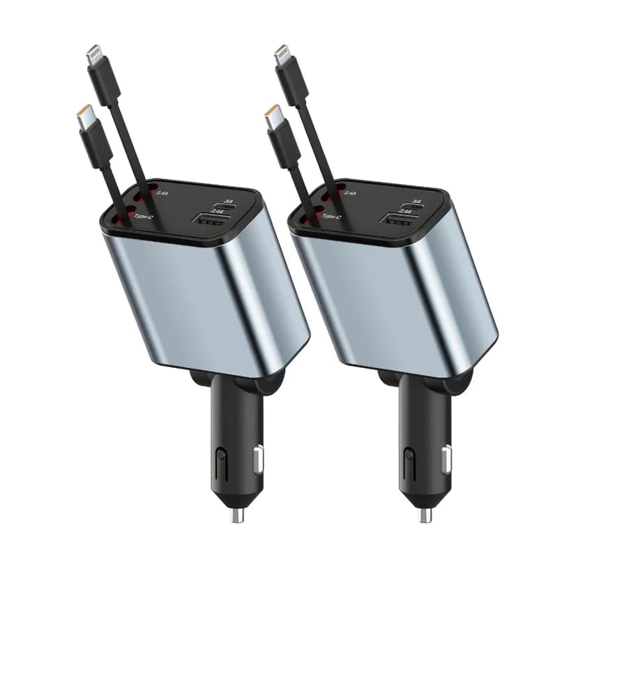 4 Port Mobile Car Charger image 1