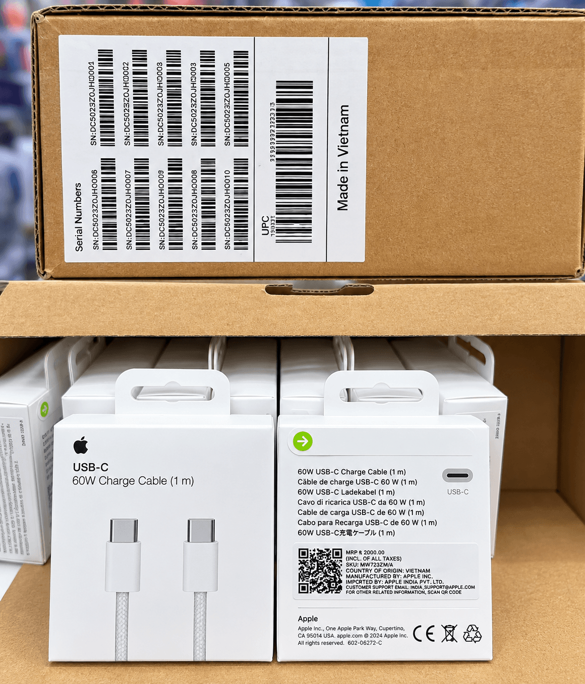 Apple 60W USB-C To USB-C Charge Cable (1m) Og image 1