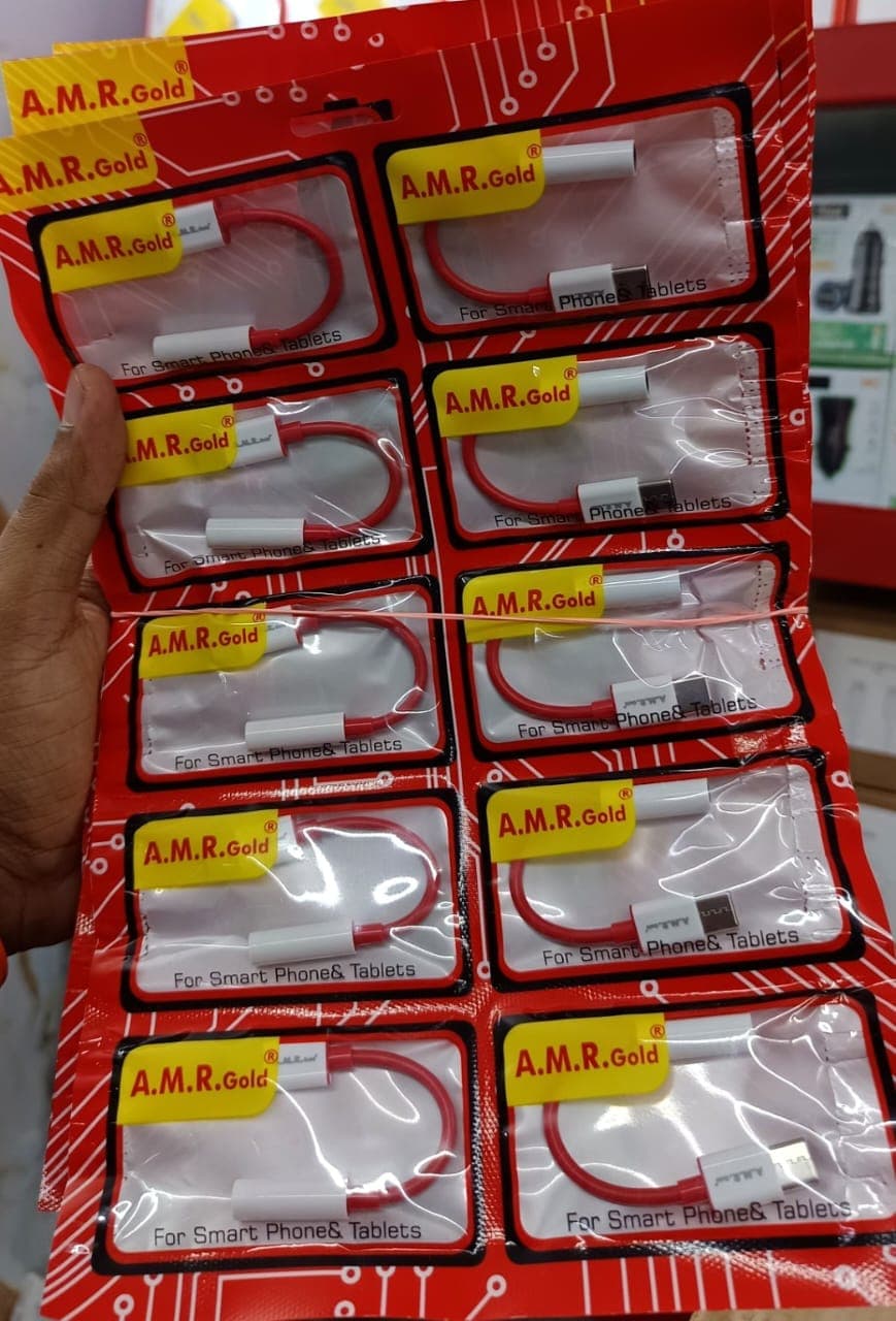 A.M.R. Gold USB To Type-C Charging & Data Cable