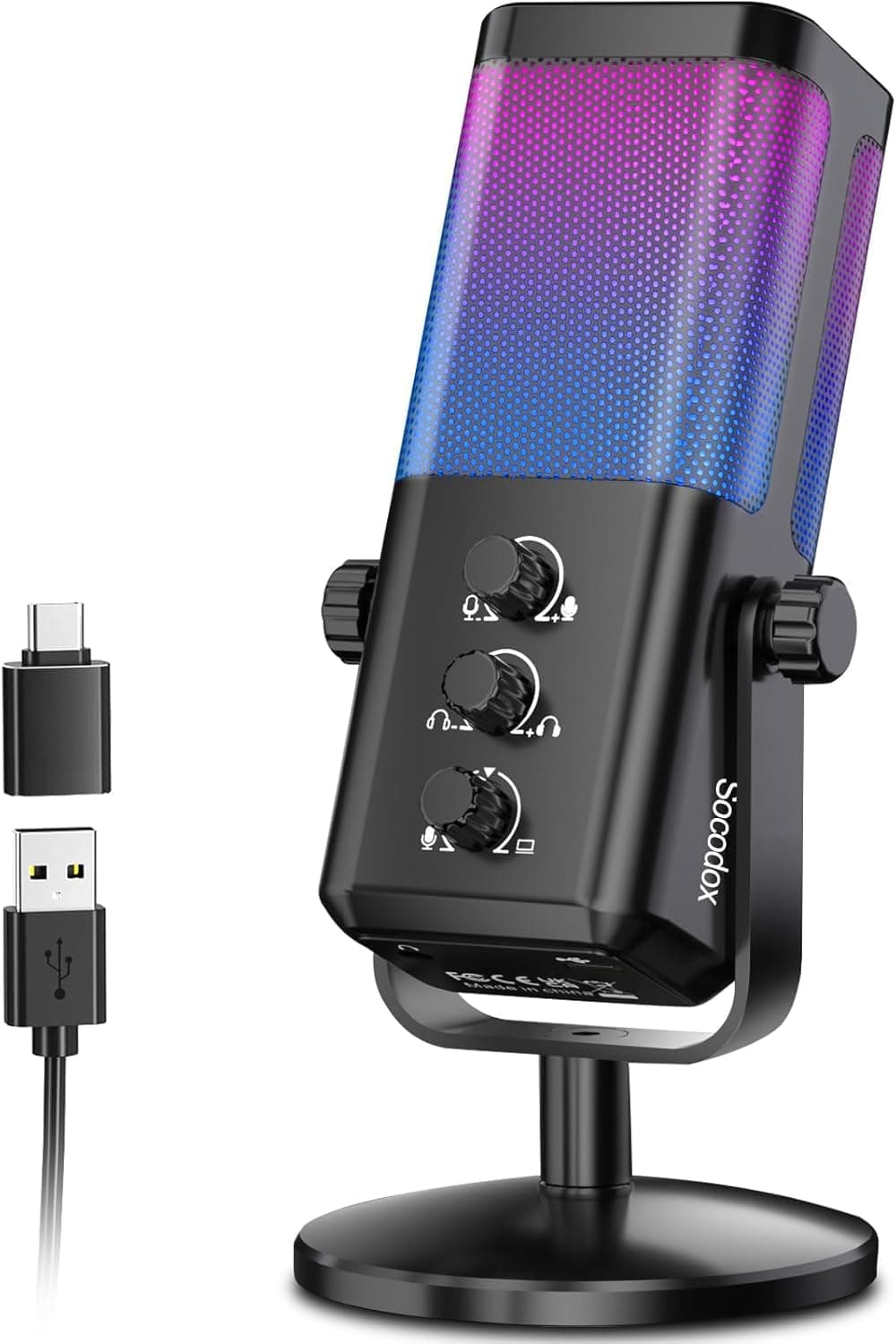 Wired RGB USB Gaming Microphone