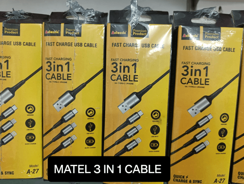 3 in 1 Cable A-27, Fast Charging