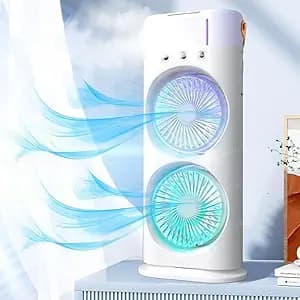 BKN Portable Mini Air Cooler with Double Spray Mist Fan & Remote image 1