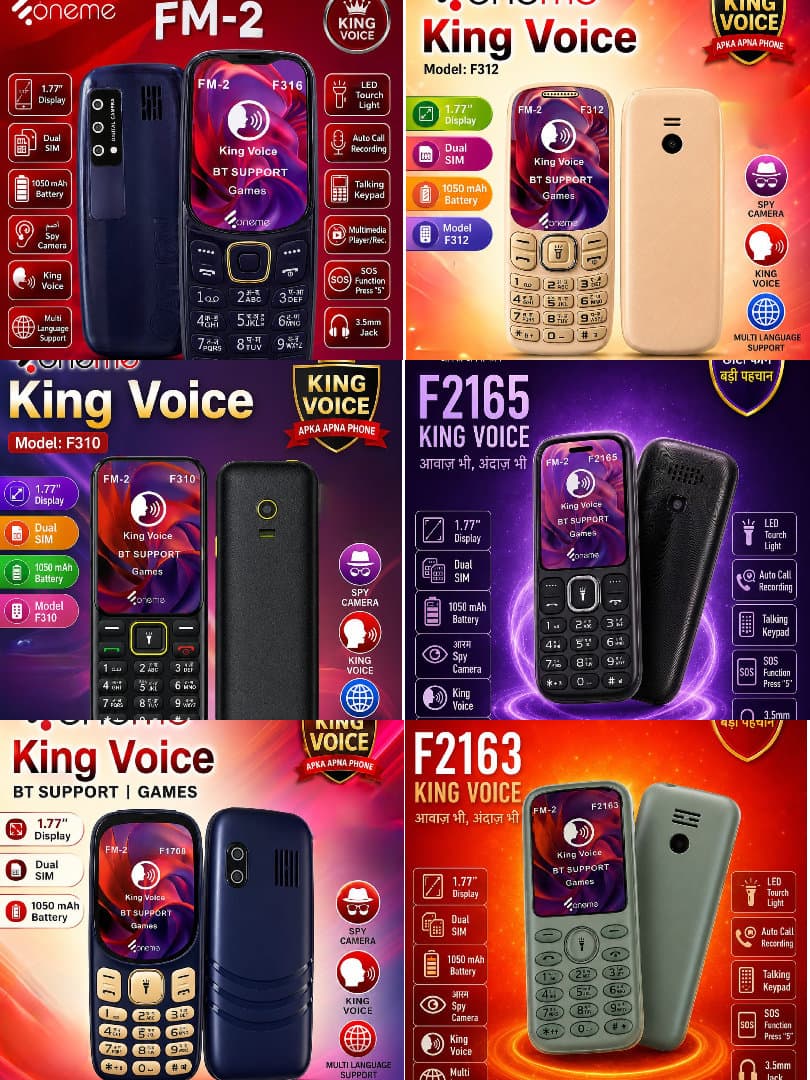 Foneme Keypad 1.8 Inch Display 1000 Mah Battery image 1