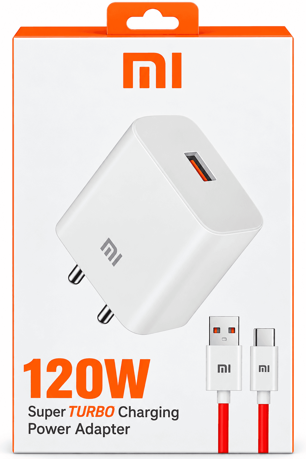 Mi 120W Super TURBO Charging Power Adapter With Type-C Cable