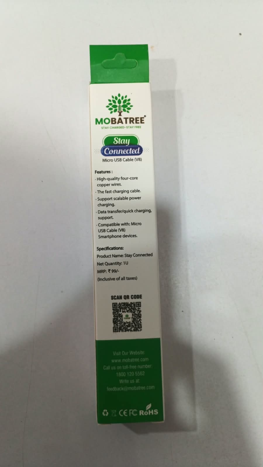 Mobatree Stay Connected Micro USB Cable – MBT-609 image 2