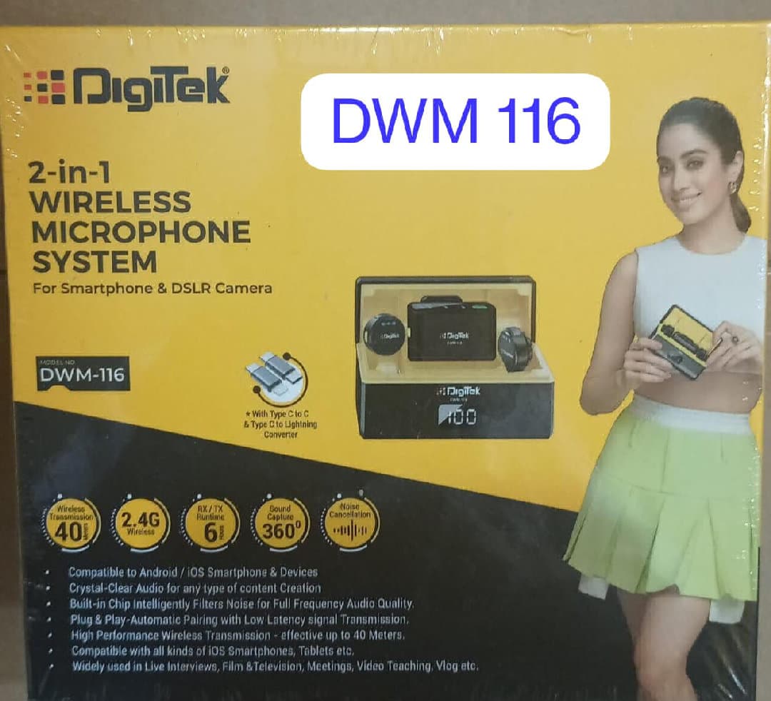 DIGITEK (DWM-116) 2-in-1 Wireless Microphone image 4