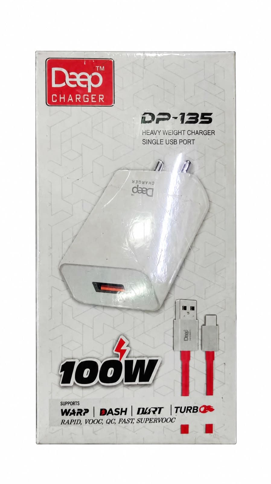 Deep DP-135 100W Heavy Weight Fast Charger With Type-C Cable