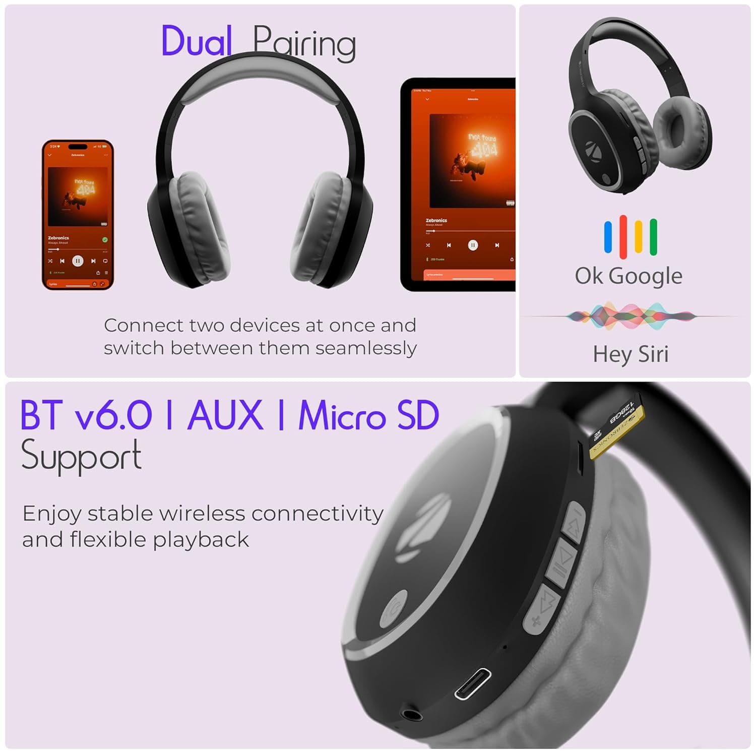 ZEB-BOOM Wireless Headphones image 3