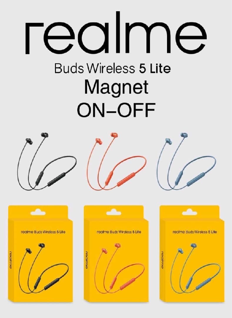 Realme Buds Wireless Neck Band image 1