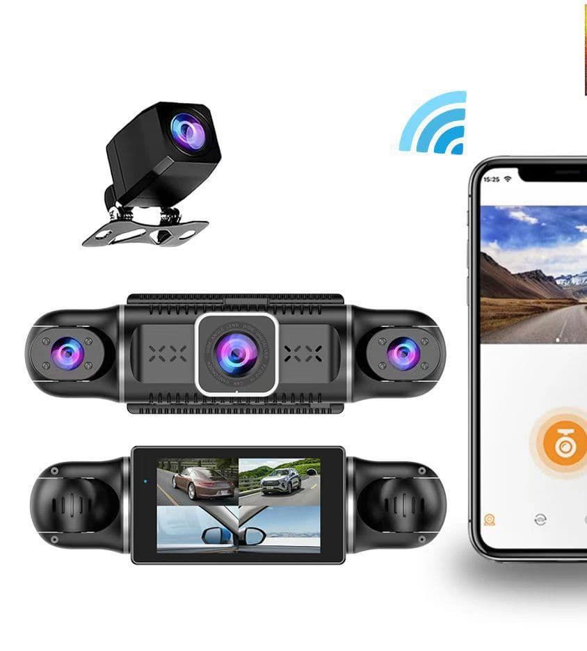 360° 4-Channel Car Dashcam