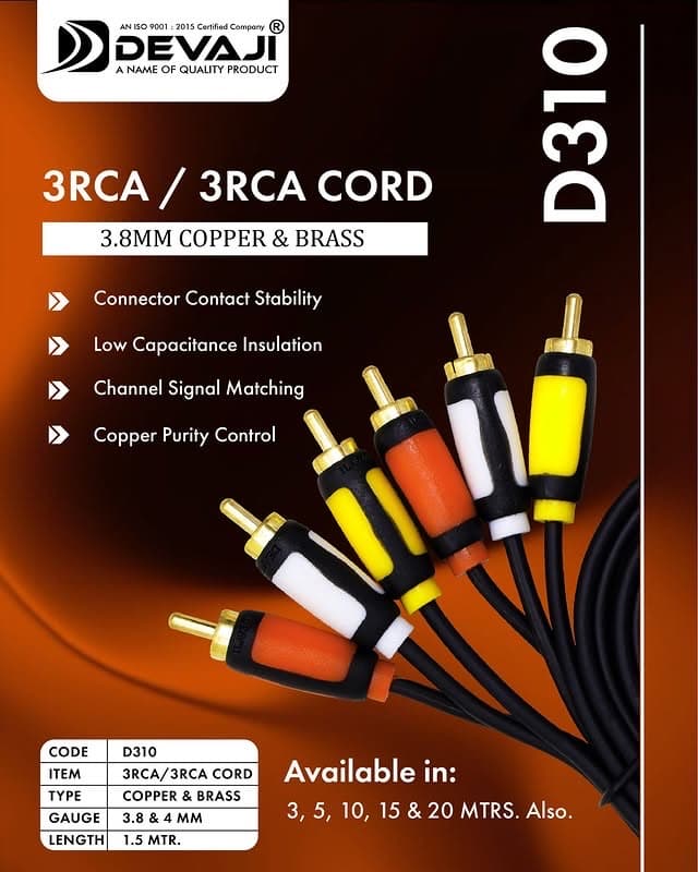 3RCA/3RCA CORD 1.5METER image 6