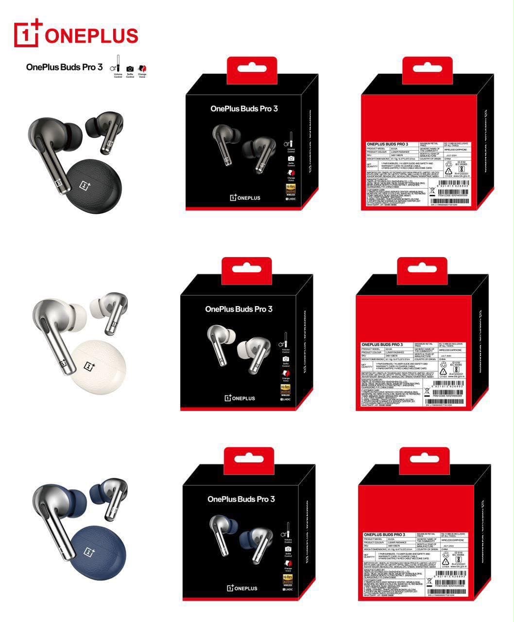 OnePlus Buds Pro 3 True Wireless Earbuds image 1