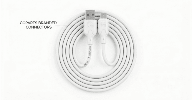 GOPARTS 2.5A Type C Cable/Micro USB Cable GP CB001 UM/UC, 1 Meter image 4