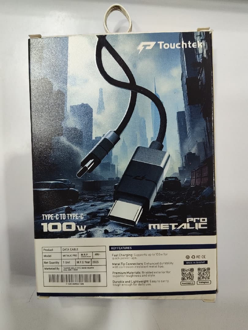 100WATT PRO METALIC TYPE-C CABLA image 2