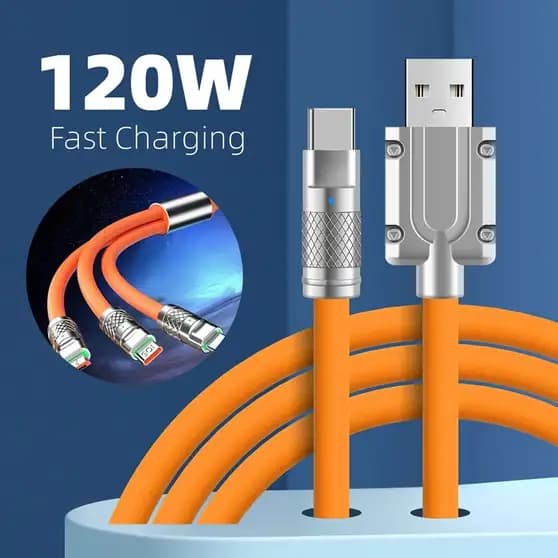 Sikaon 3 in 1 Super Fast Charging Zinc Alloy Data Cable image 3