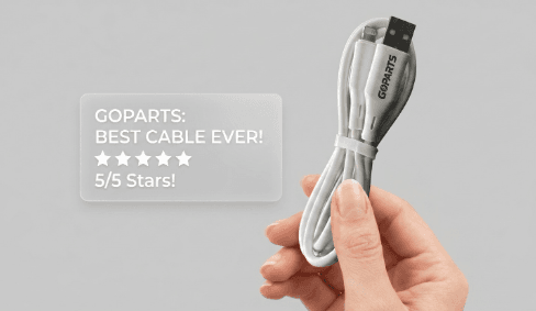 GOPARTS Premium USB To Lightning Cable GP UL 45W  1 Meter image 5