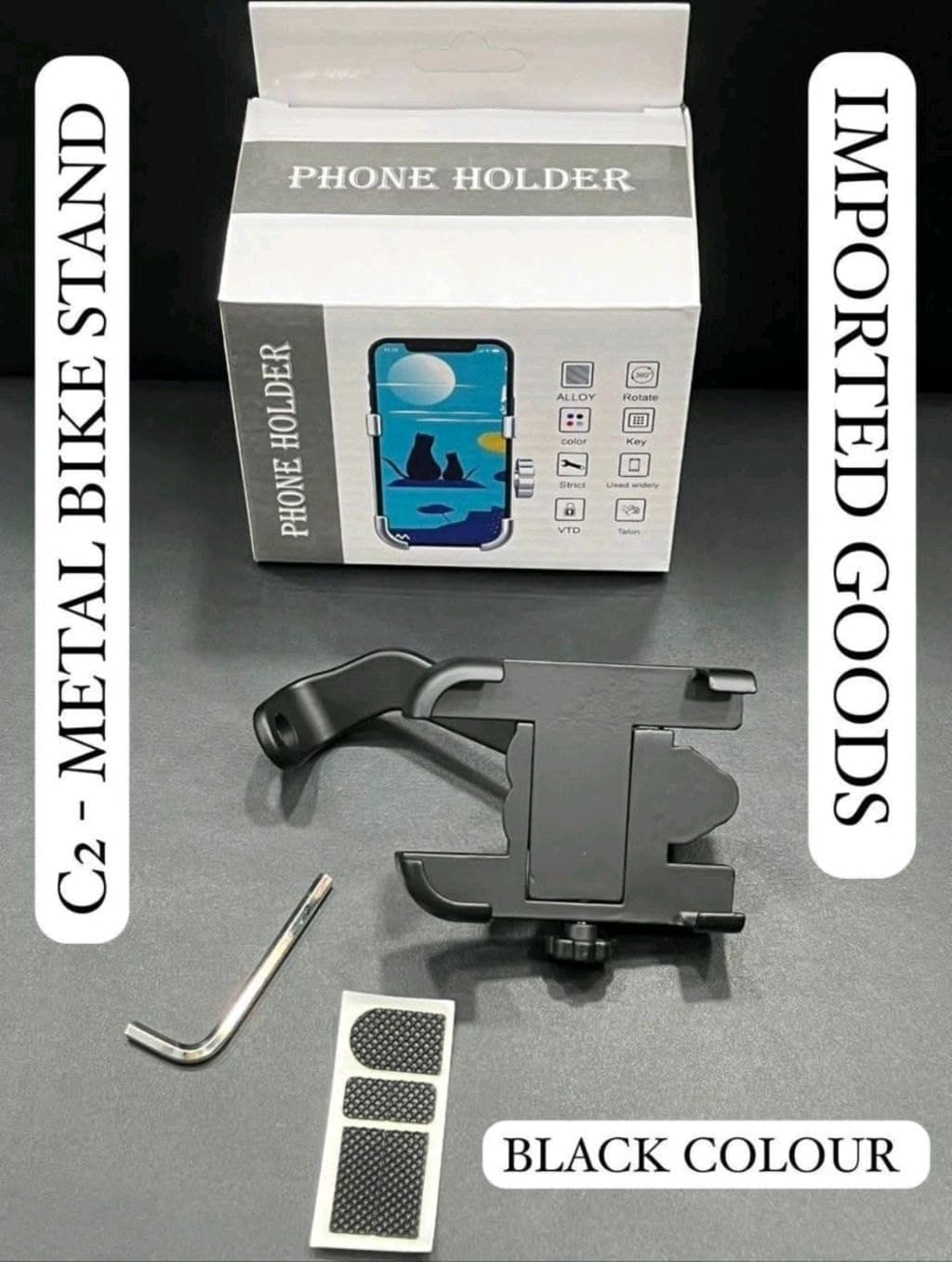 C2 Metal Bike Stand Phone Holder