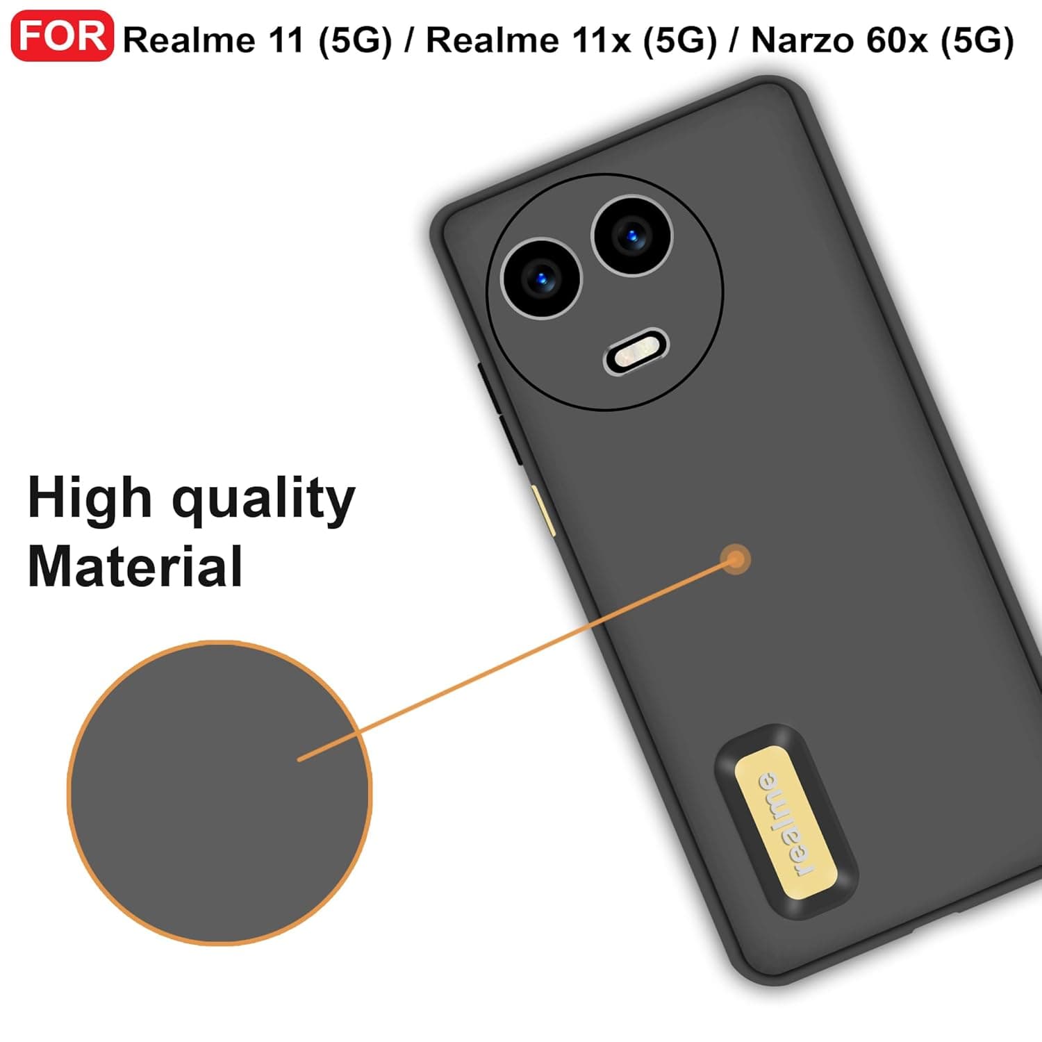CEDO Back Cover for Realme 11 / 11x / Narzo 60x (5G)