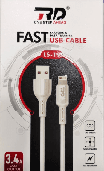 RD One Step Ahead LS-19 Fast Charging & Data Transfer USB Cable