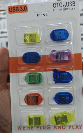 USB 3.0 OTG USB Adapter – 10-in-1 Assorted Colours