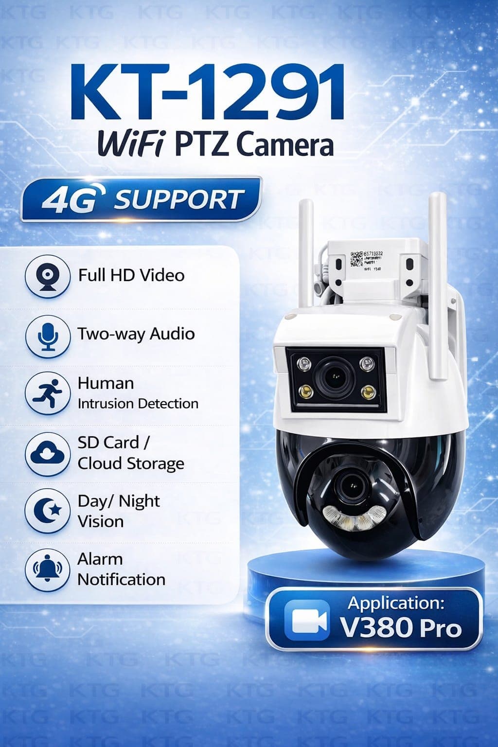KT-1291 WiFi PTZ Camera