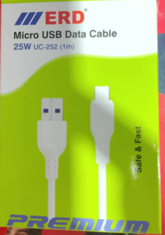 Erd UC-252 Micro USB Data Cable 25W – 1 Meter