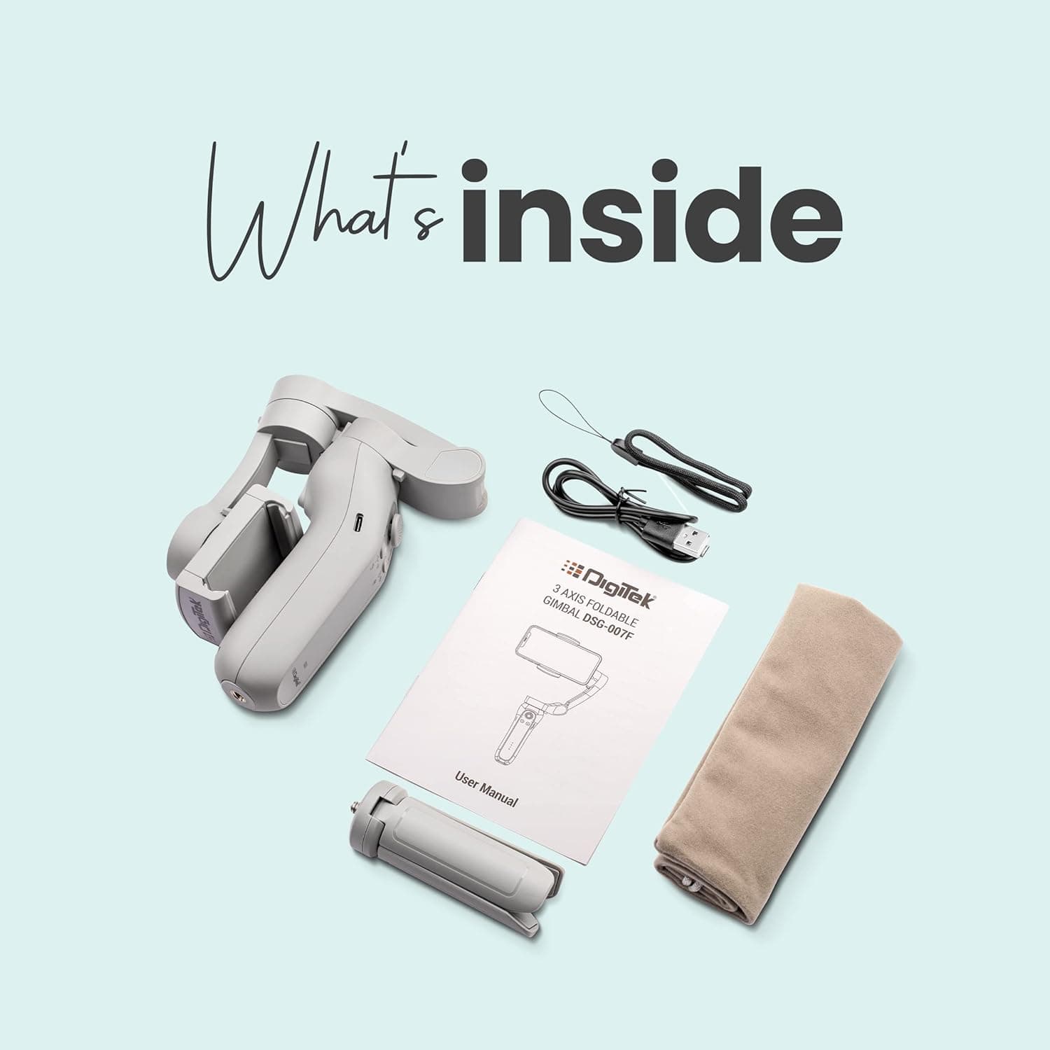 Digitek DSG 007F 3 Axis Foldable Smartphone Gimbal image 3