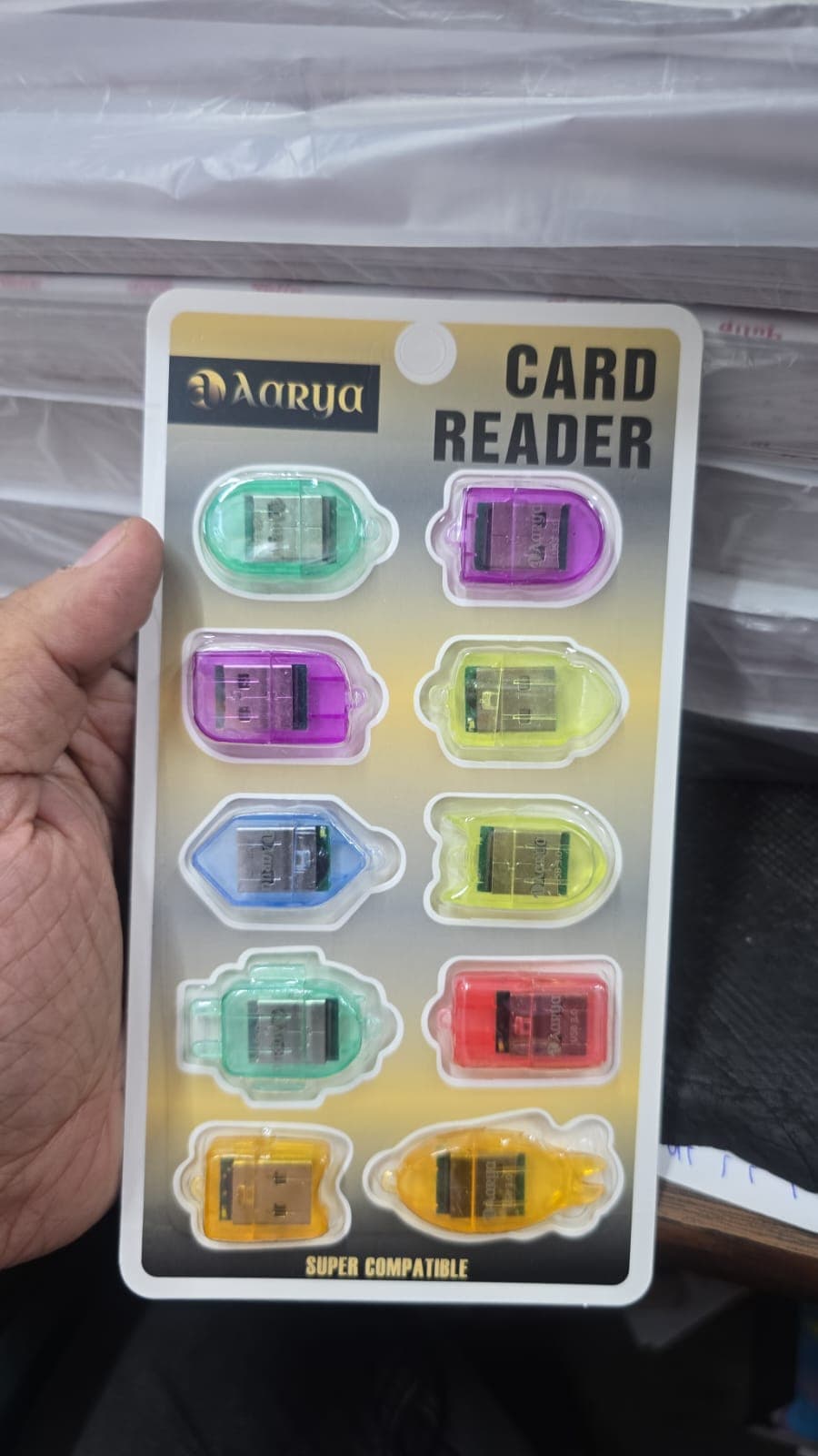 Aarya Multi-color USB Card Reader Set
