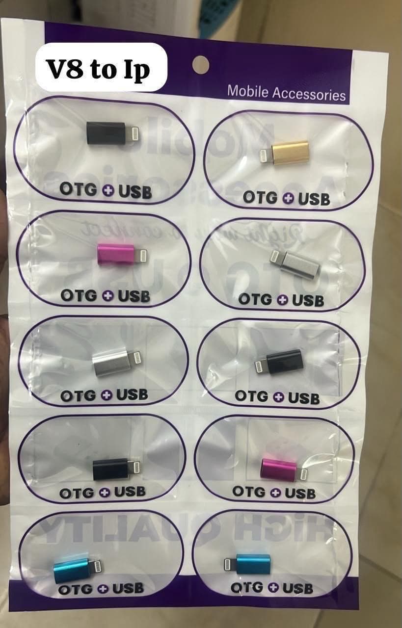 V8 (Micro USB) to Lightning (iPhone) OTG Adapter