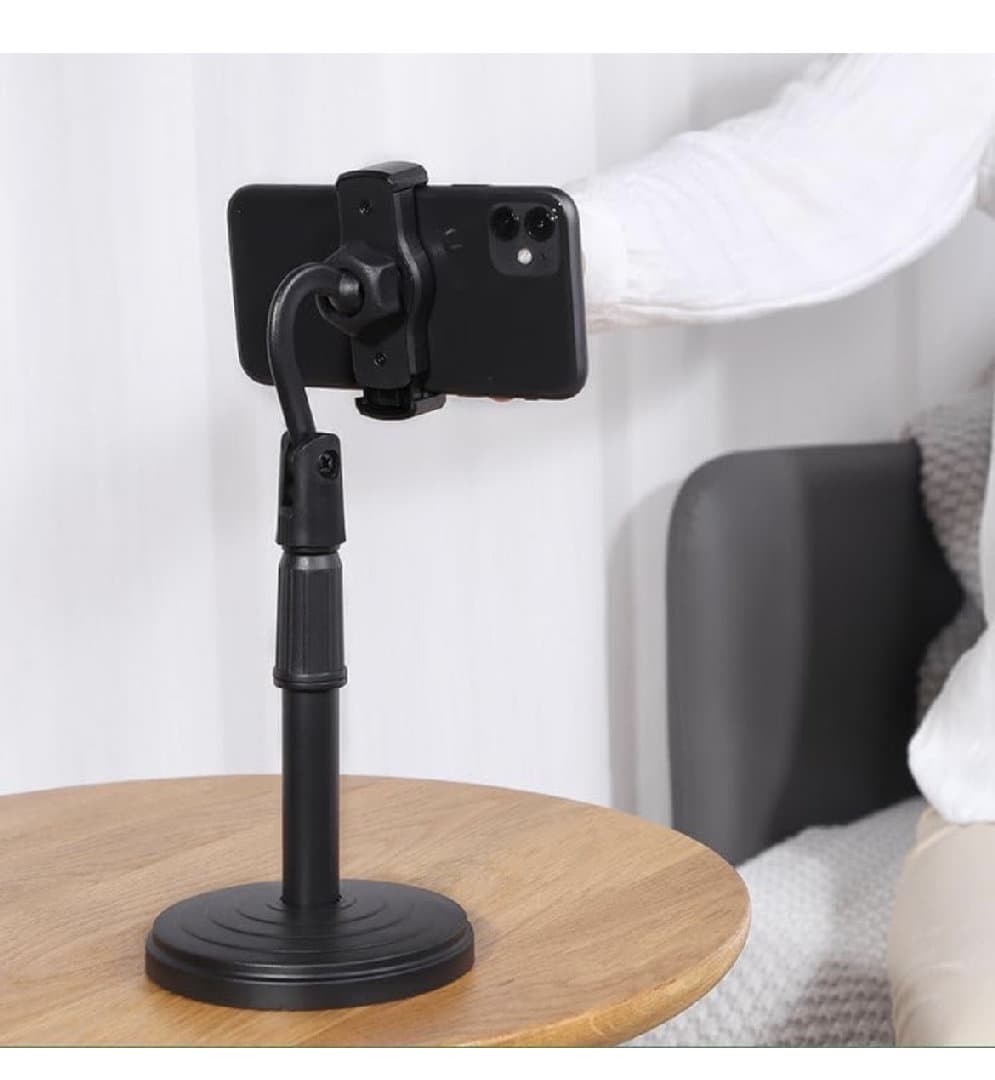 Mobile Stand for Table - Adjustable Height Phone Holder for Desktop, Hands-Free Viewing and Convenient Use image 3