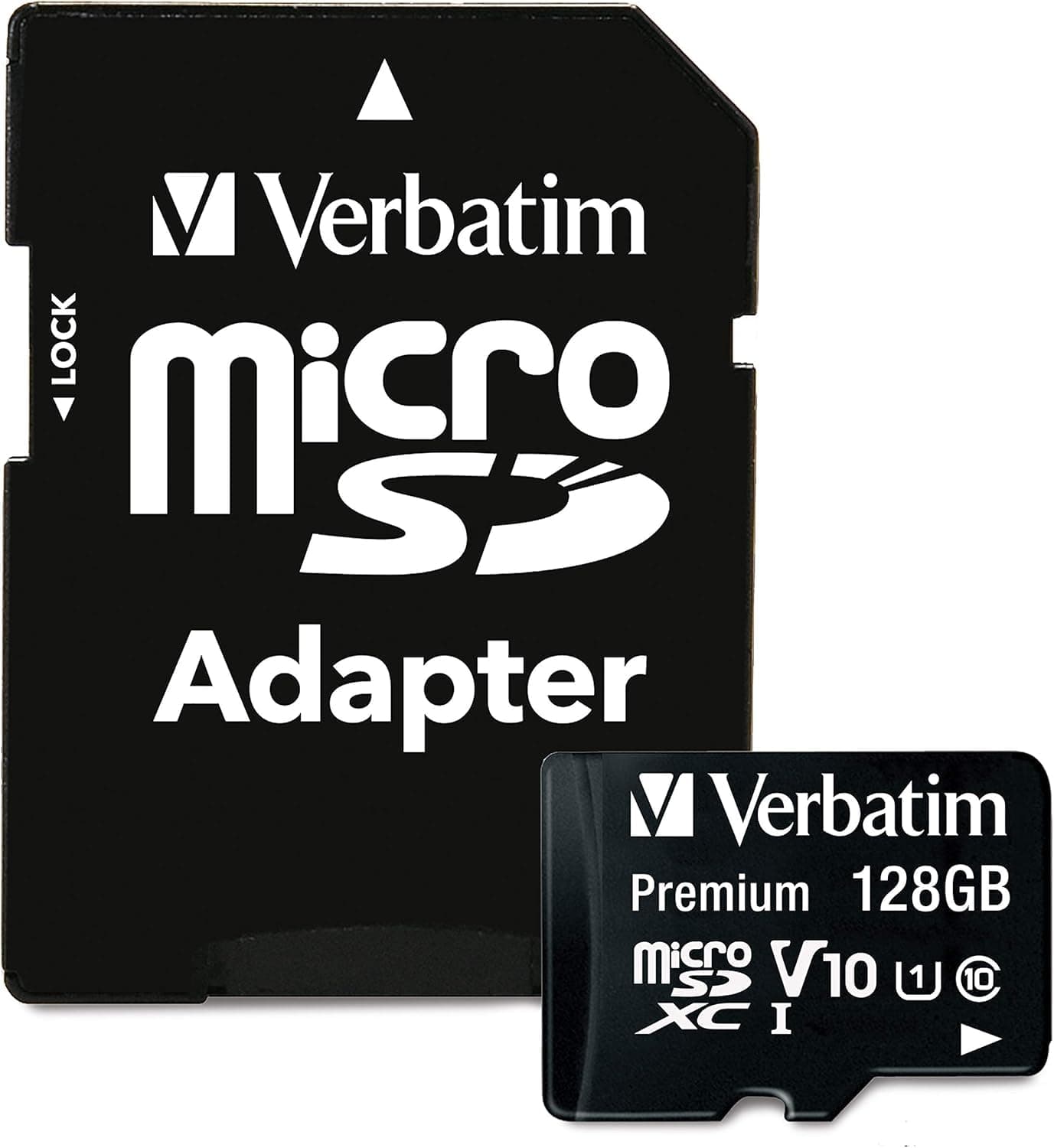 Verbatim 44085 microSDXC UHS I Memory Card 128GB with Adapter