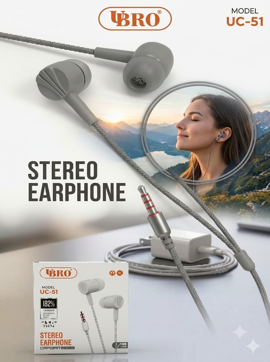 Ubro Uc-51 Stereo Earphone