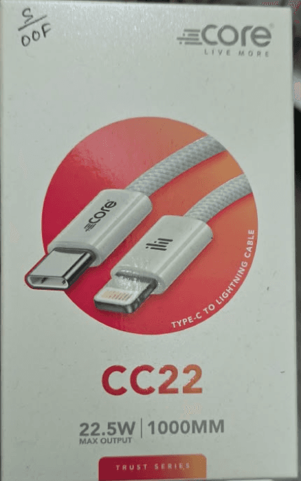 Core CC22 Type-C To Lightning Cable