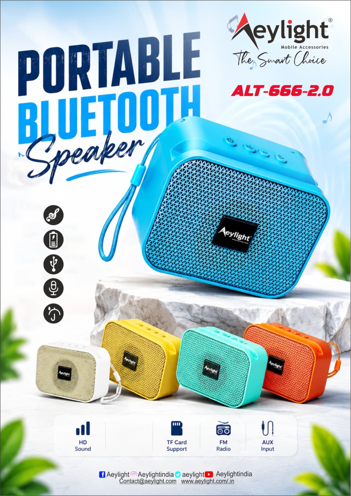 Eylight ALT-666-2.0 Portable Bluetooth Speaker image 1