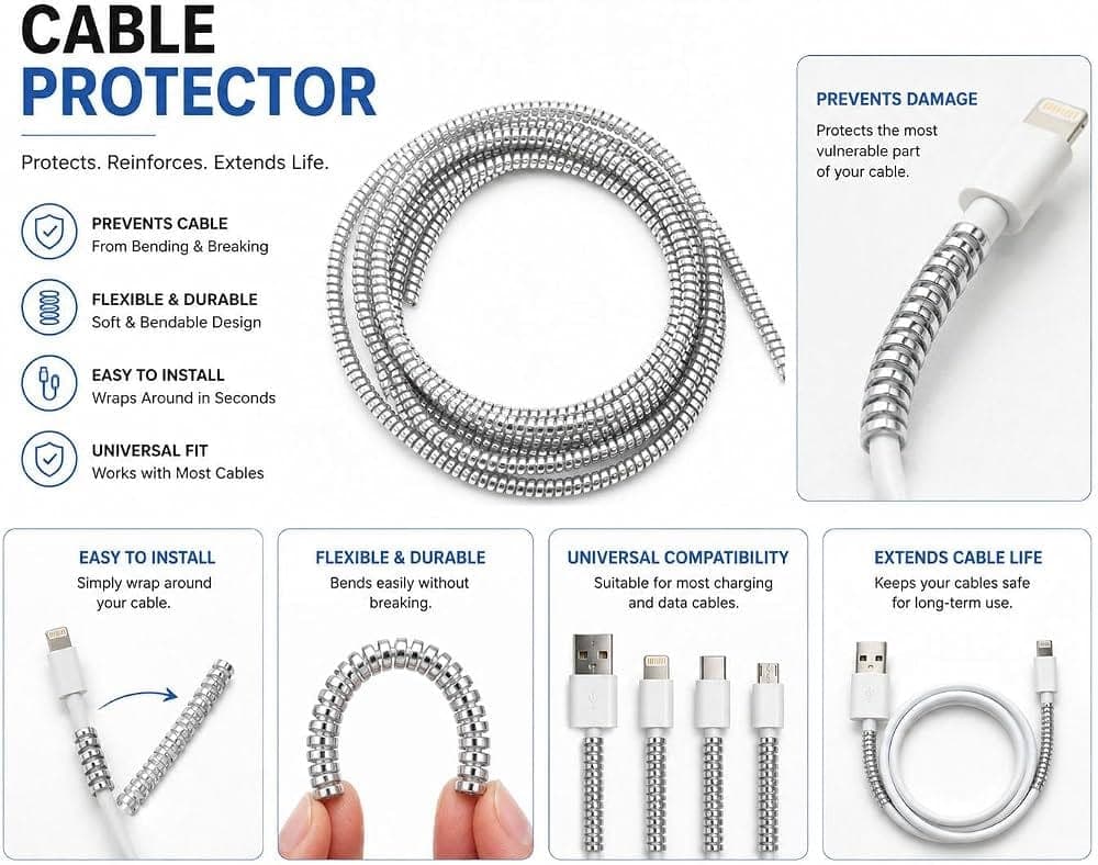 Metallic Spiral Cable Protector image 5