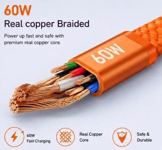 GINEX GX-27CC USB Type-C to Type-C Data Cable image 3