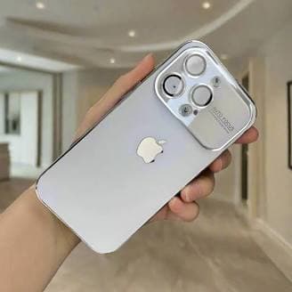 IPhone 16/ 16 Pro / 16 Pro Max Glass Apple Logo Case Cover with Camera Lens Protector image 2