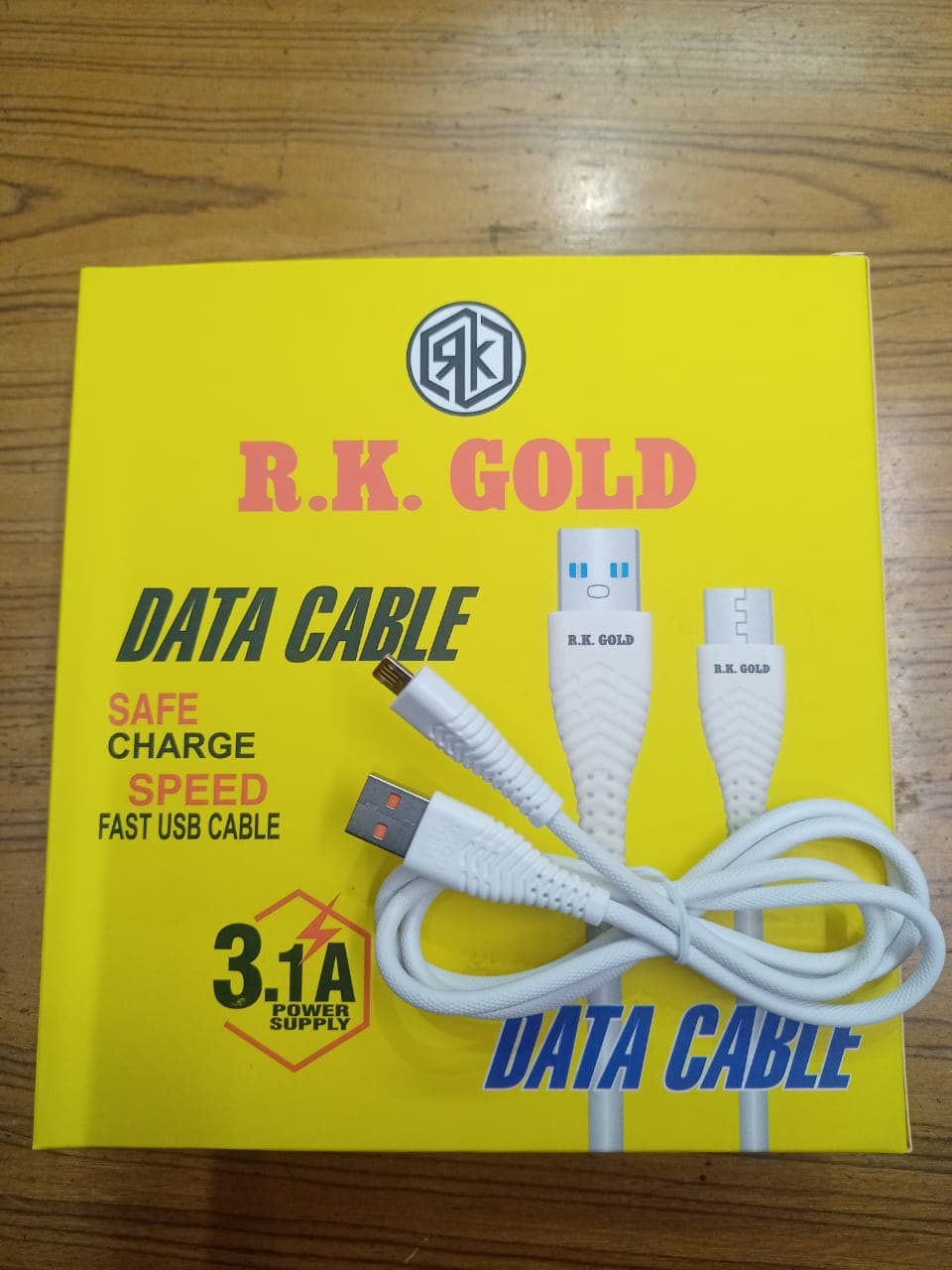 R.K. GOLD 3.1A Fast USB Data Cable