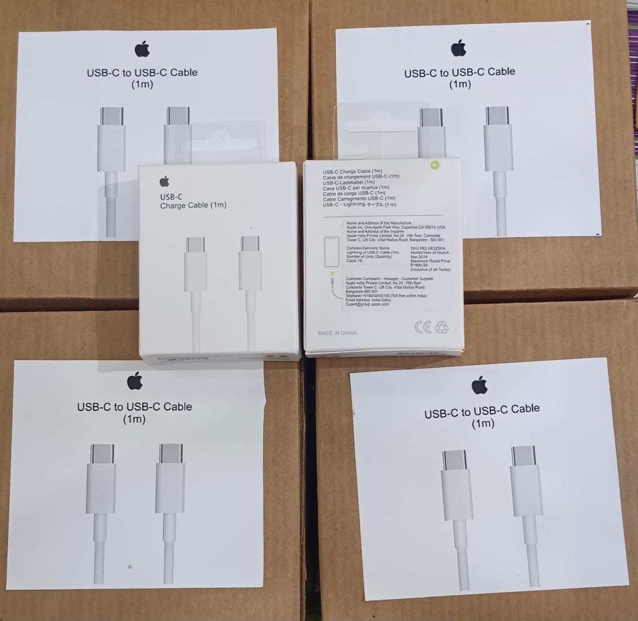 Apple USB-C To USB-C Charging Cable (1m) image 1