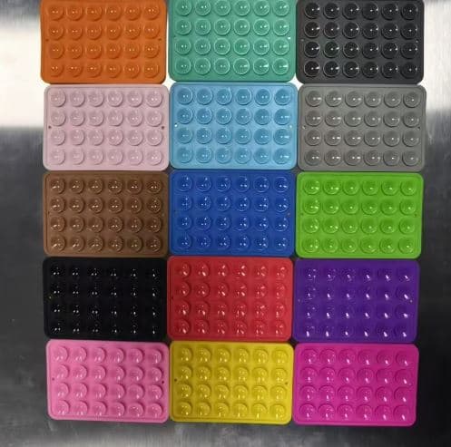 24-Suction-Cup Silicone Phone Holder Sticky Grip Pad