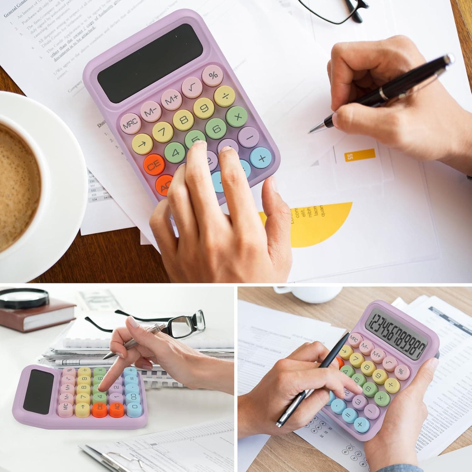 12 Digit Candy Colored Electronic Calculator image 5