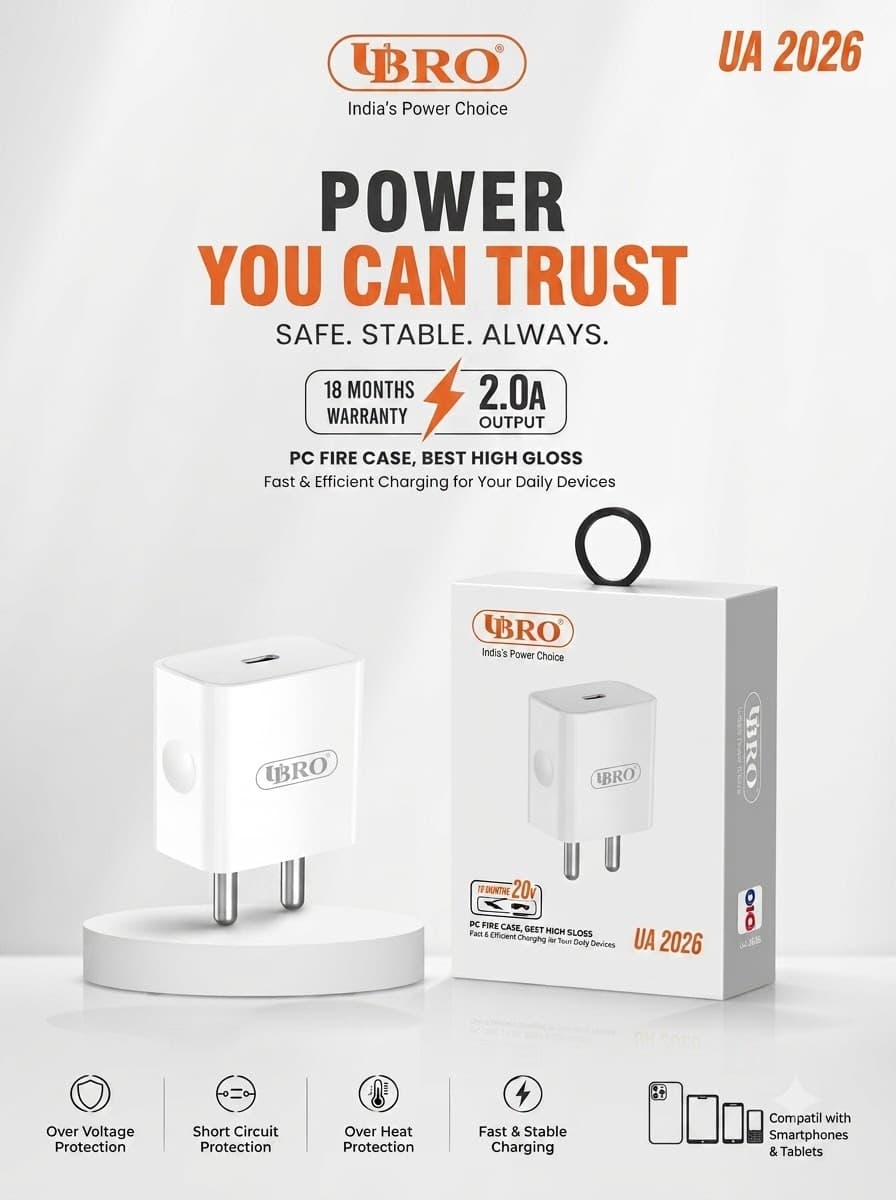 UBRO UA 2026 Mobile Charger Adapter image 1