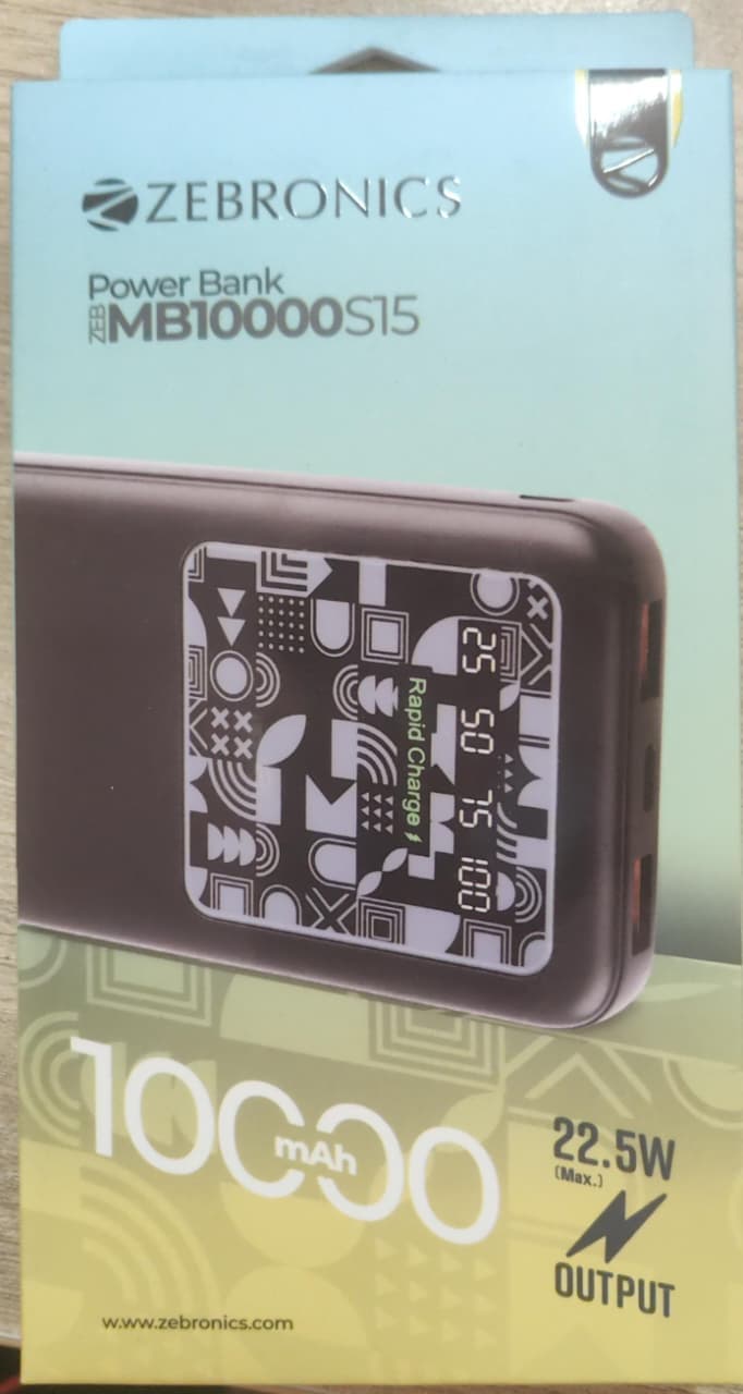 Zebronics ZEB-MB10000S15 Power Bank